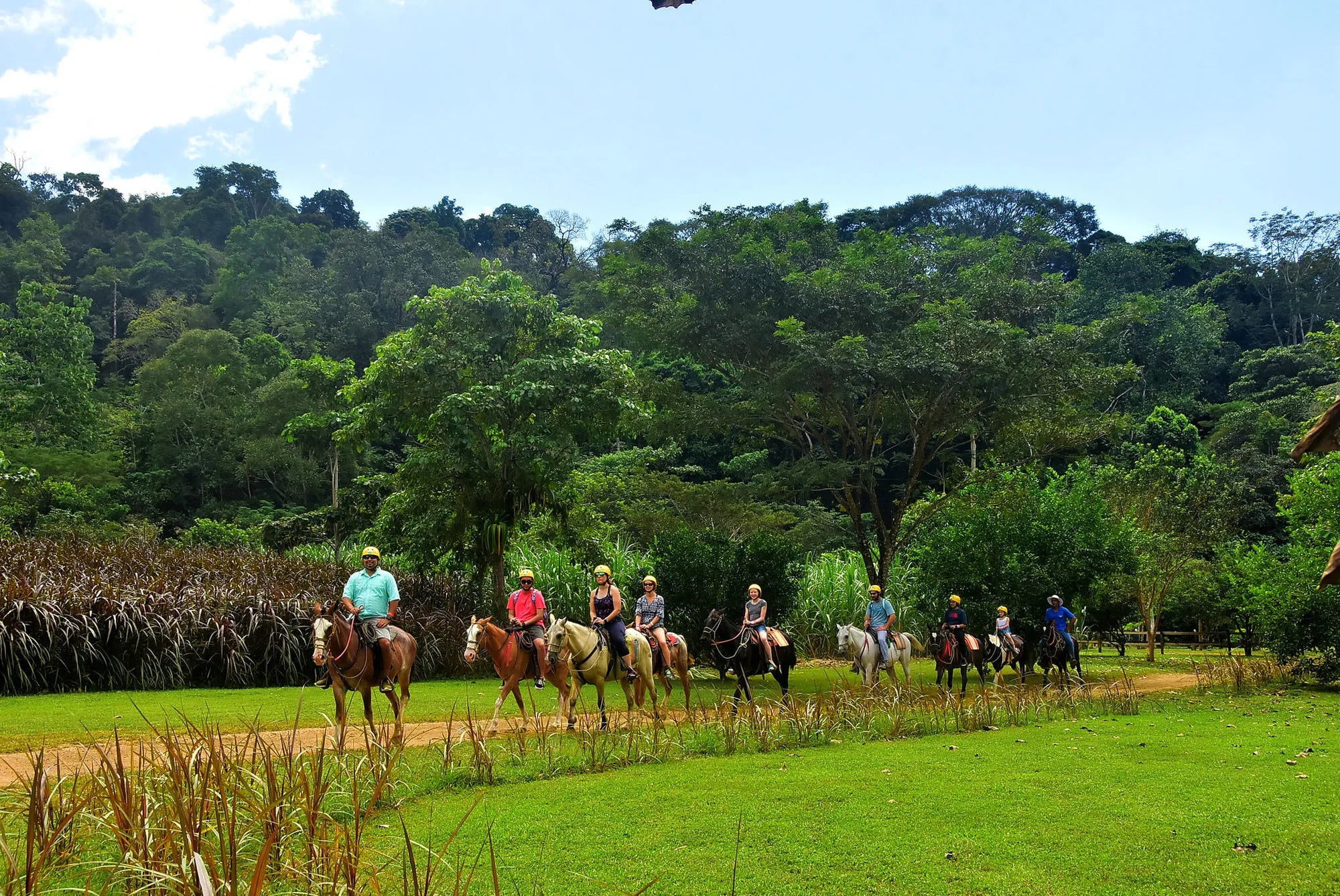 Horseback Riding and Natural pool at Vista Los Sueños Adventure Park Zipline + Horseback Riding, Jacó, Costa Rica.