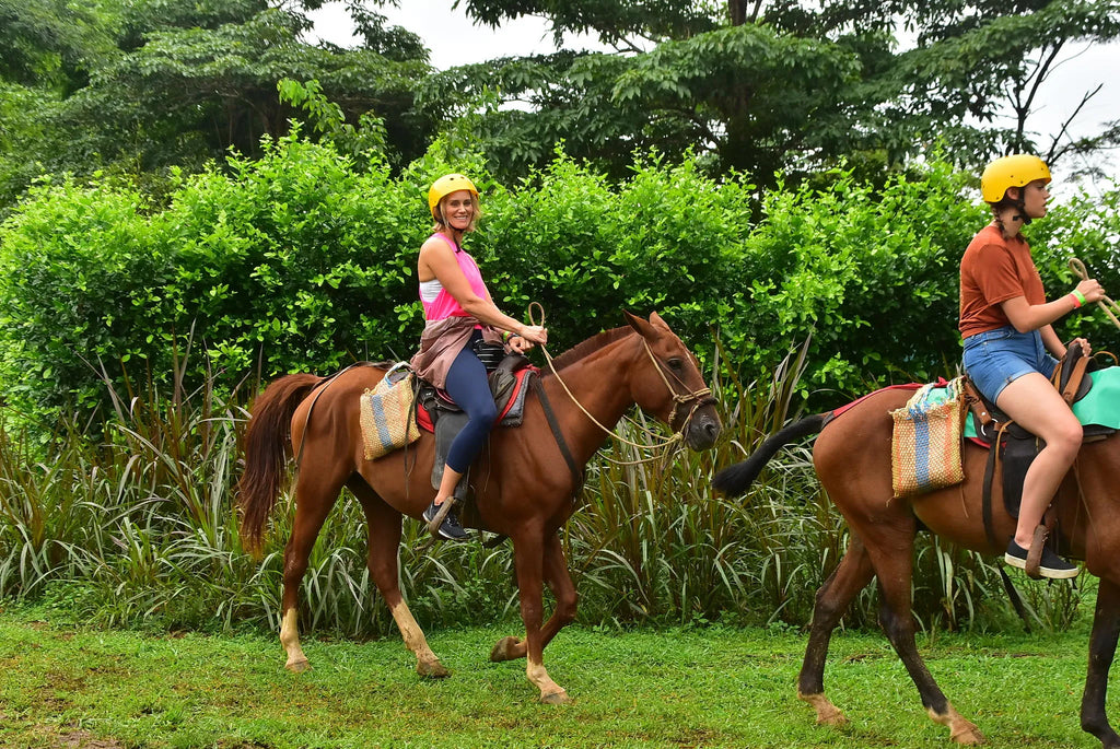 Horseback Riding and Natural pool at Vista Los Sueños Adventure Park Zipline + Horseback Riding, Jacó, Costa Rica.