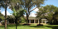 The front of the main lodge