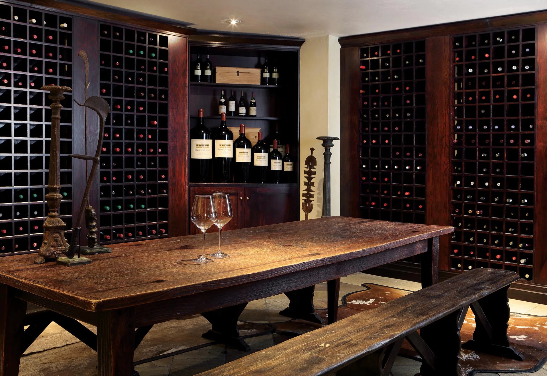 Red Wine Cellar at Saxon Hotel Villas & Spa, Johannesburg, South Africa.