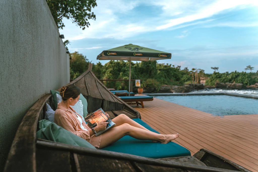 Lemala Wildwaters Lodge - Lake Victoria, Uganda at Lemala Wildwaters Lodge, Jinja, Uganda.