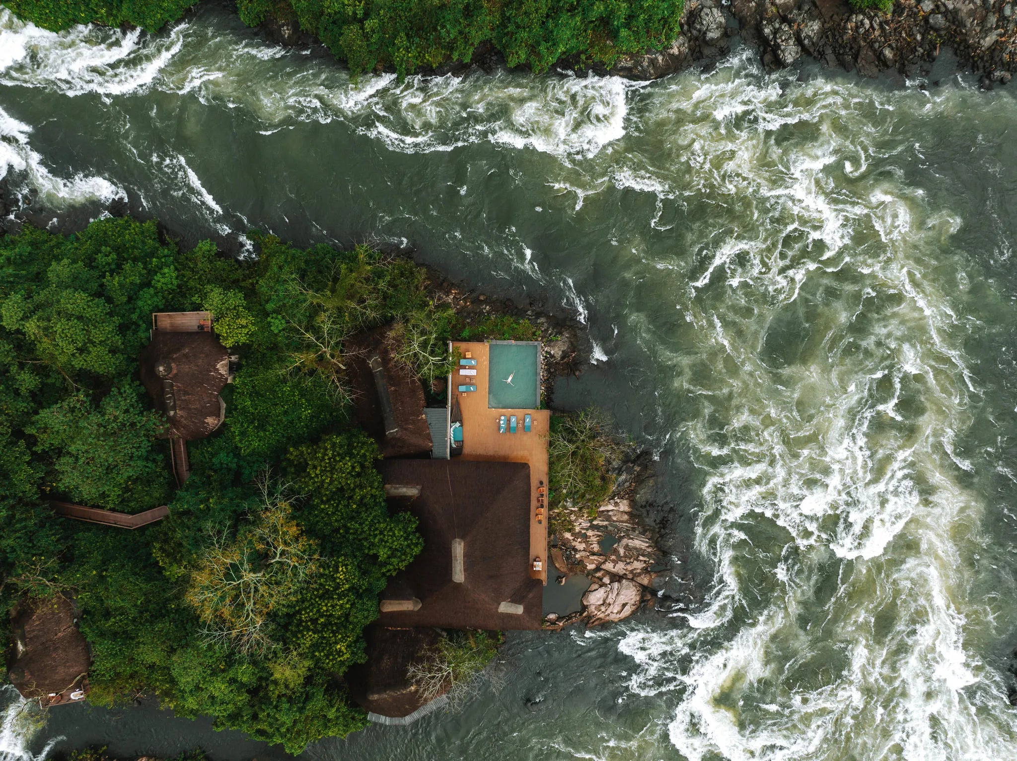 Lemala Wildwaters Lodge - River Nile, Uganda at Lemala Wildwaters Lodge, Jinja, Uganda.