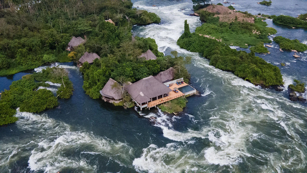Lemala Wildwaters Lodge - Lake Victoria, Uganda at Lemala Wildwaters Lodge, Jinja, Uganda.