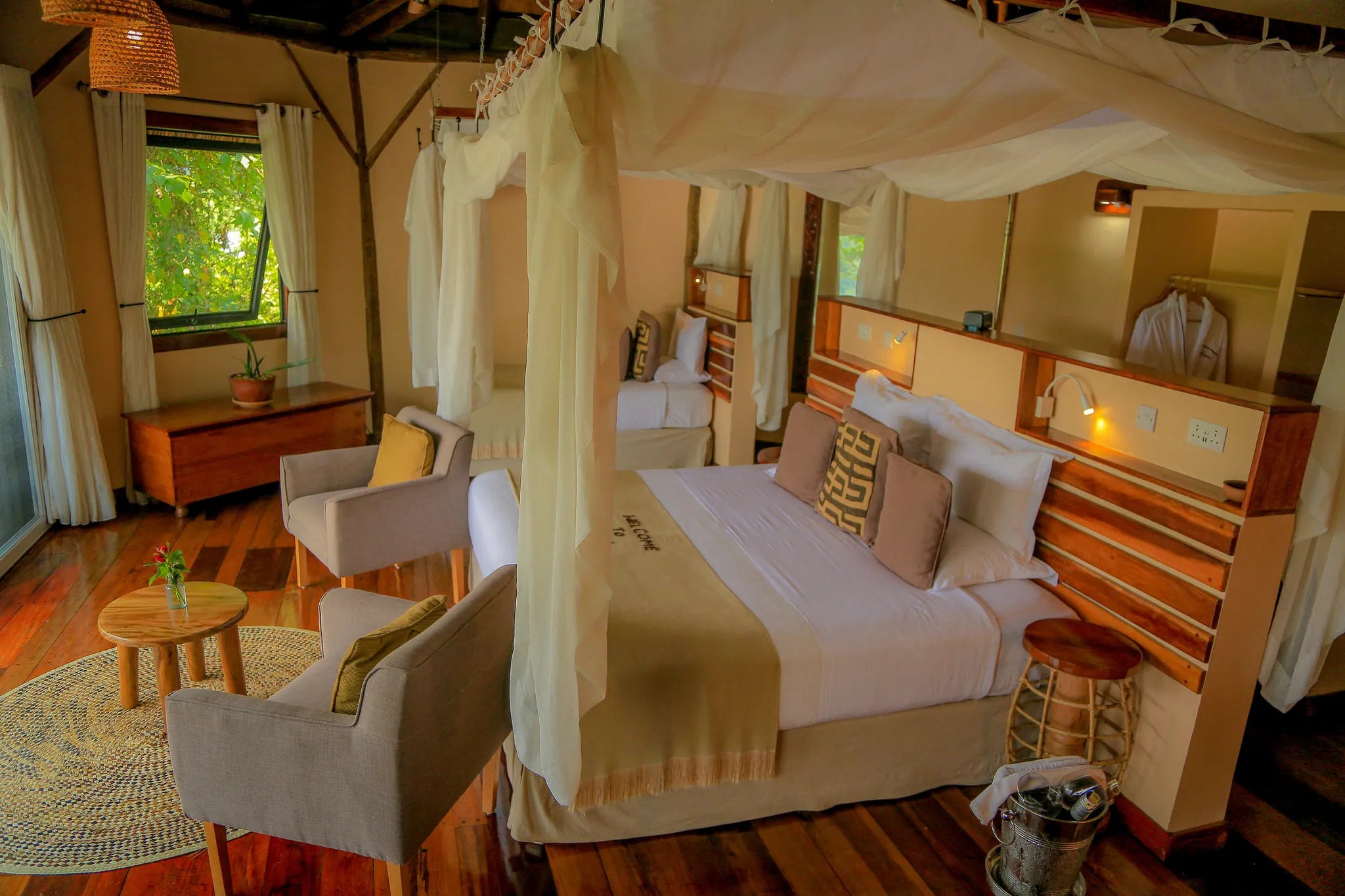 Lemala Wildwaters Lodge - Lake Victoria, Uganda at Lemala Wildwaters Lodge, Jinja, Uganda.