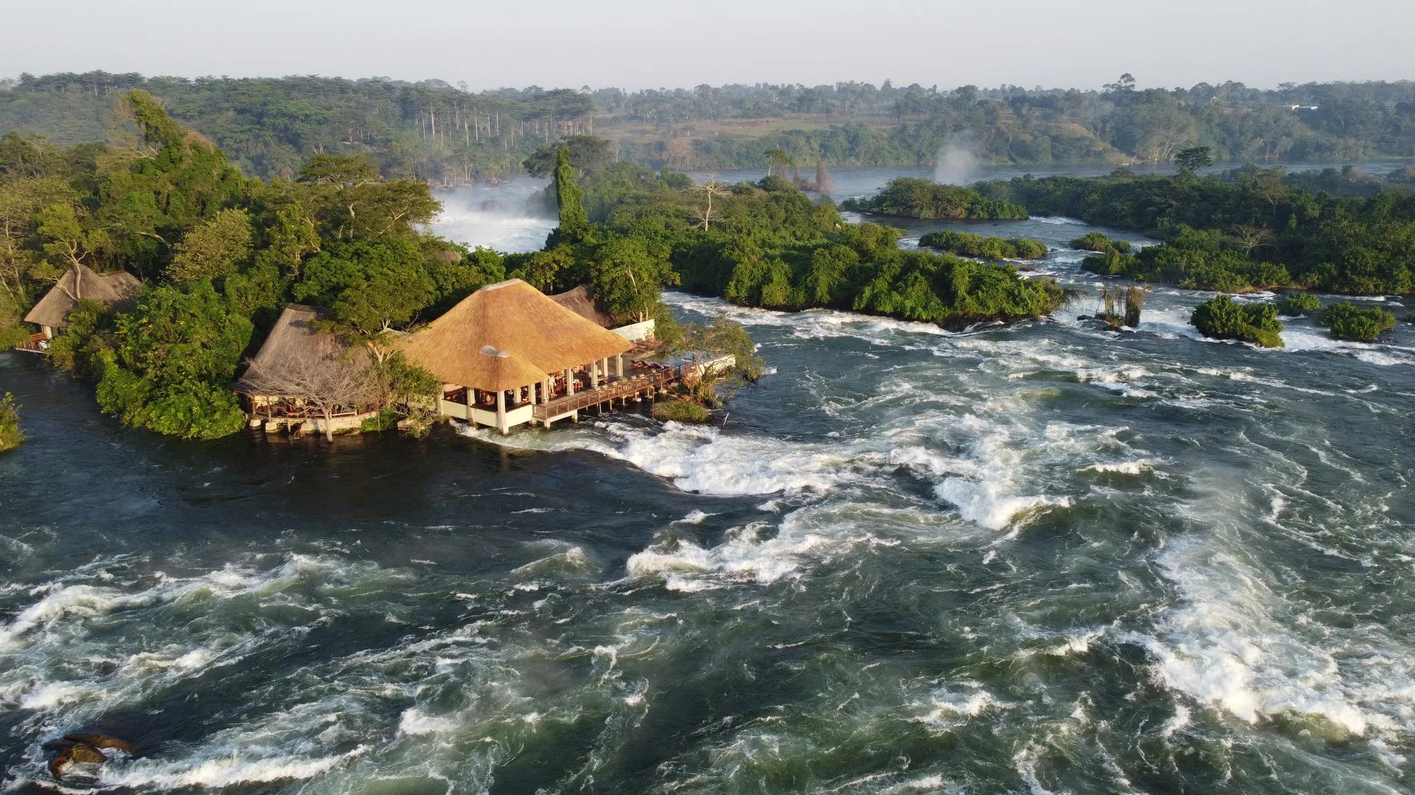 Lemala Wildwaters Lodge - River Nile, Uganda at Lemala Wildwaters Lodge, Jinja, Uganda.