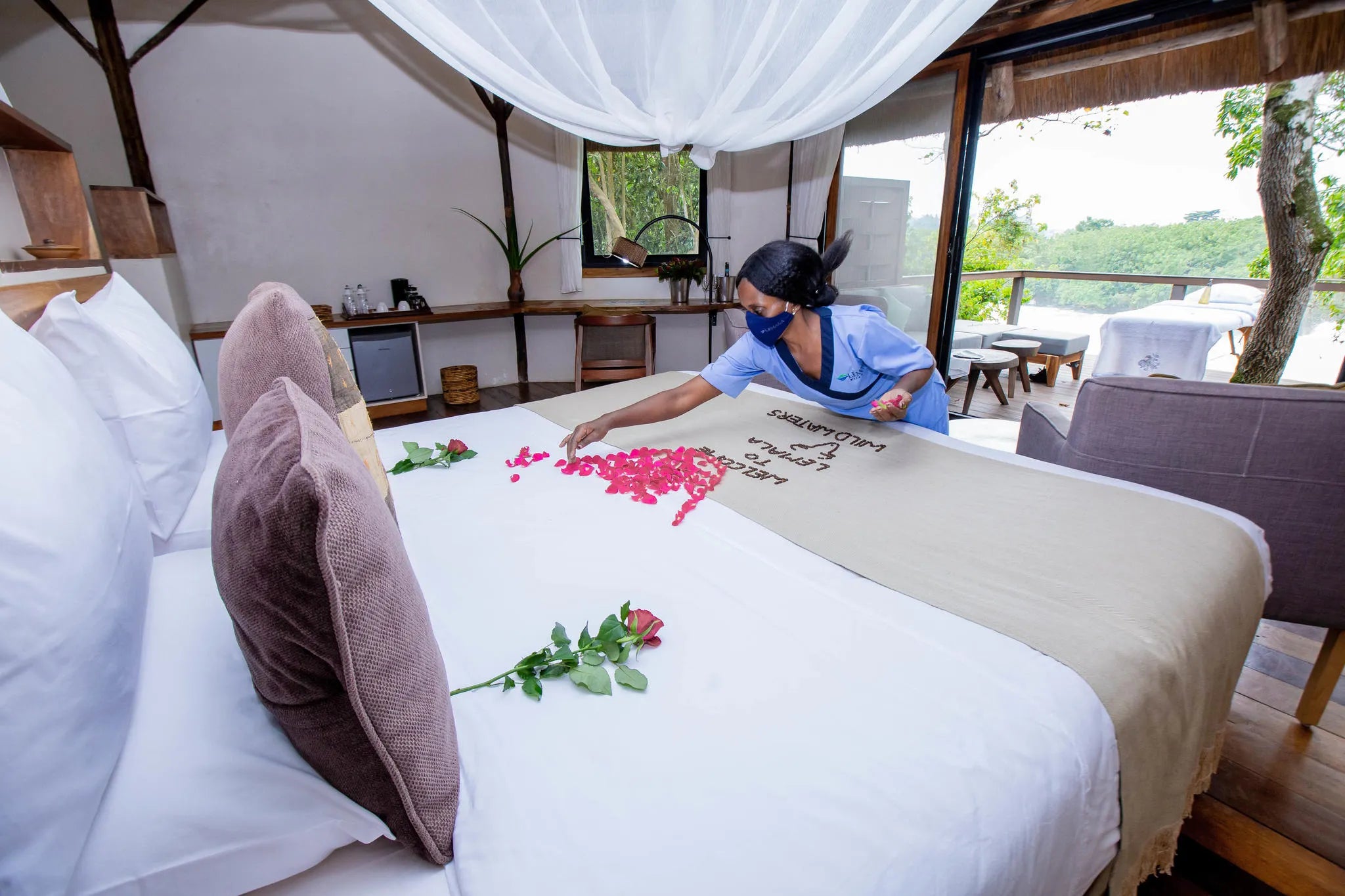 Lemala Wildwaters Lodge - River Nile, Uganda at Lemala Wildwaters Lodge, Jinja, Uganda.