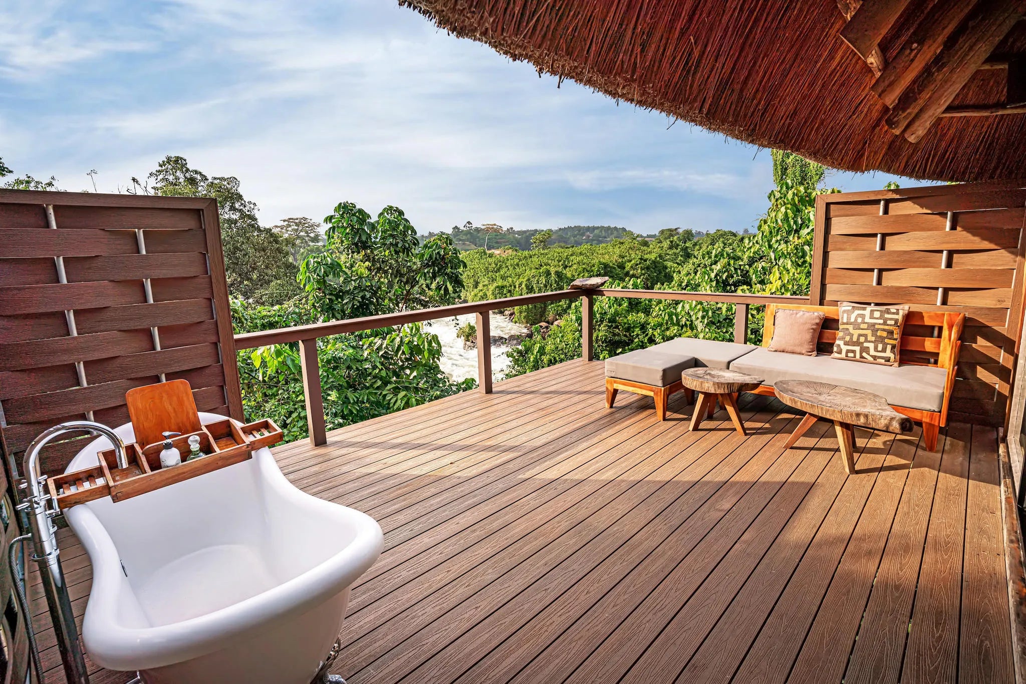 Lemala Wildwaters Lodge - River Nile, Uganda at Lemala Wildwaters Lodge, Jinja, Uganda.