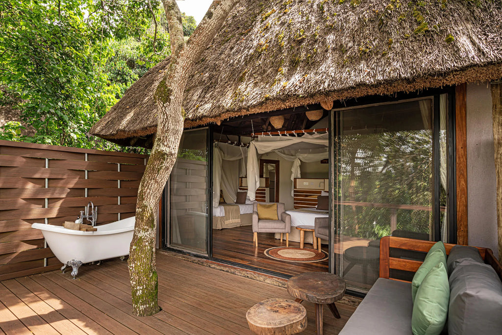 Lemala Wildwaters Lodge - River Nile, Uganda at Lemala Wildwaters Lodge, Jinja, Uganda.