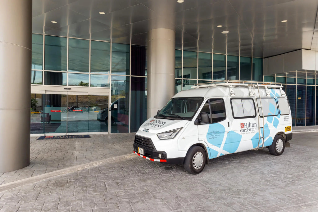 Shuttle Service at Hilton Garden Inn San Jose Airport City Mall, Alajuela, Costa Rica.