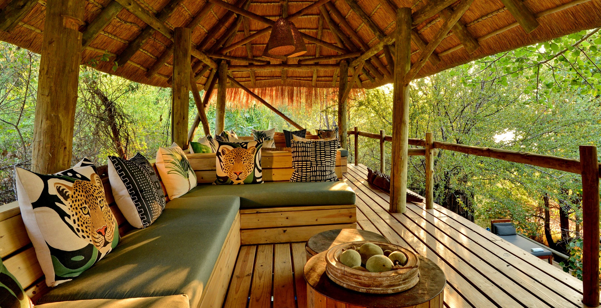 Upstairs chillout area