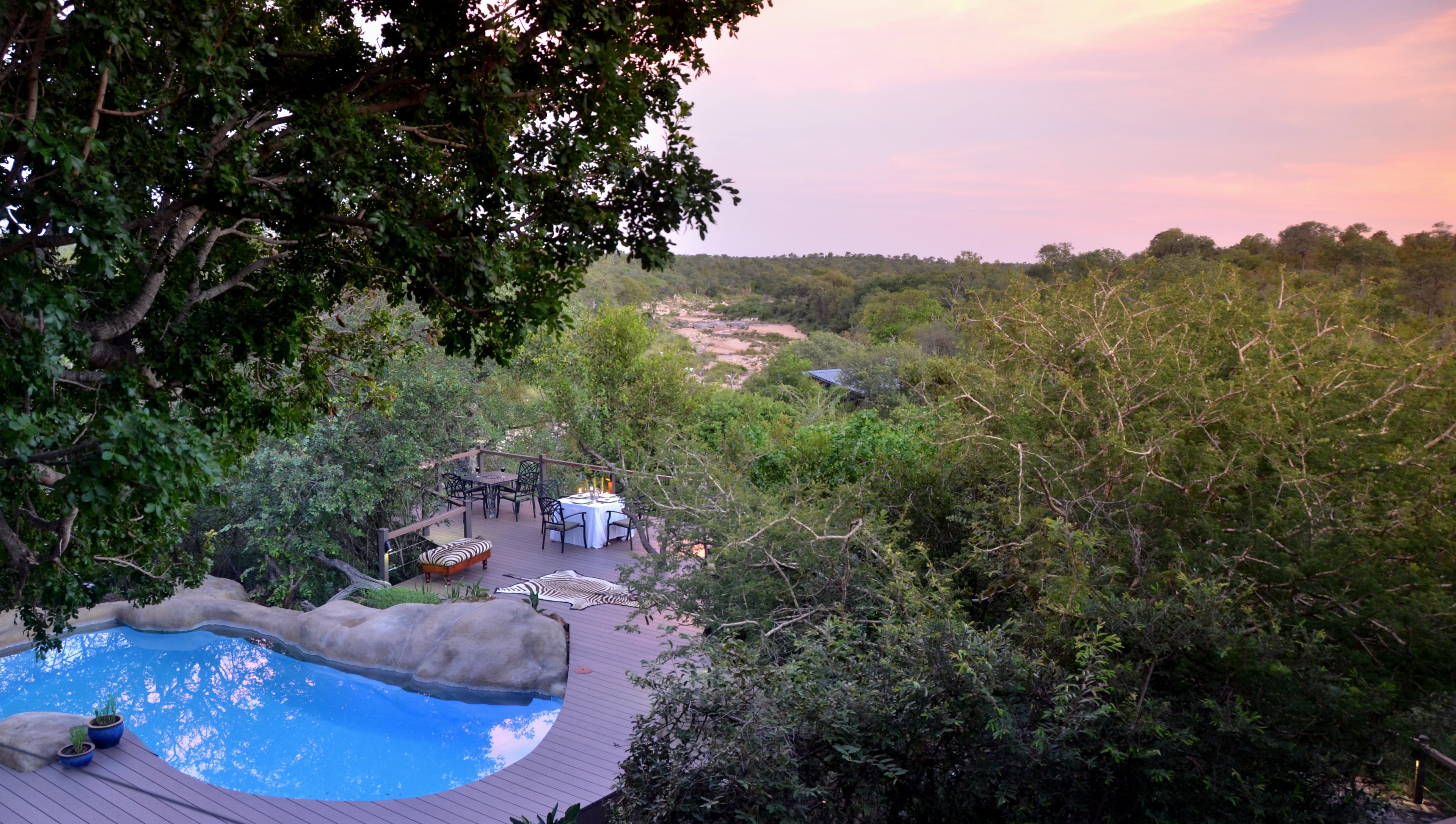 Swimming pool with view