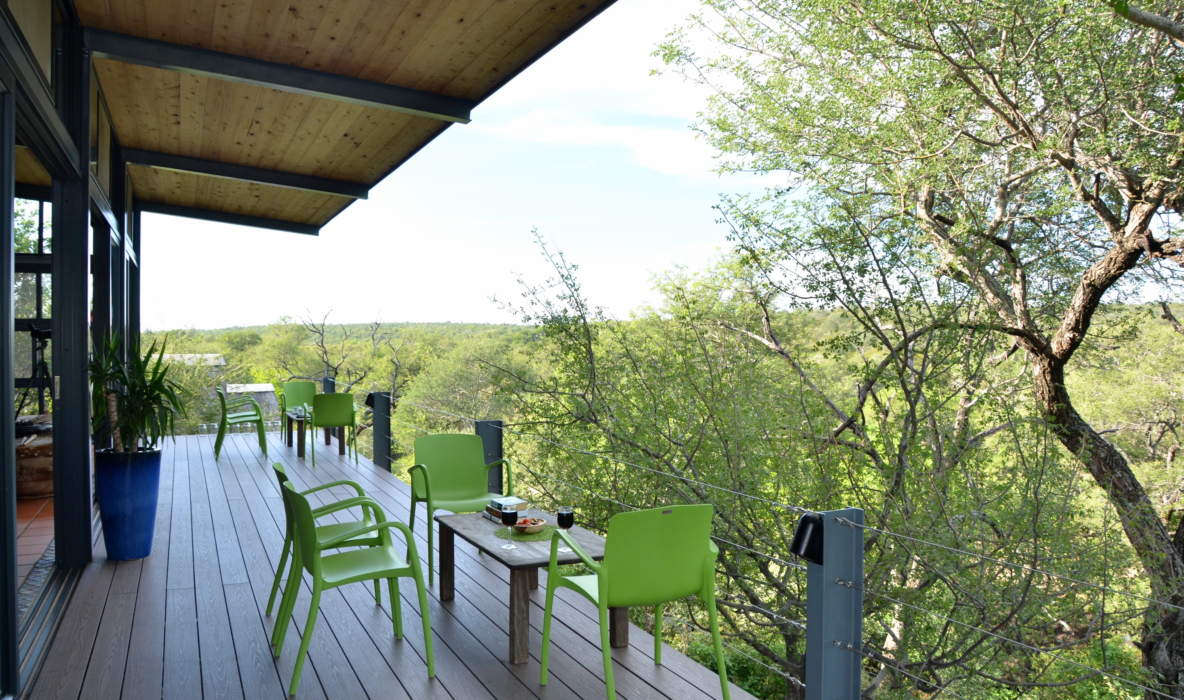 Outside deck