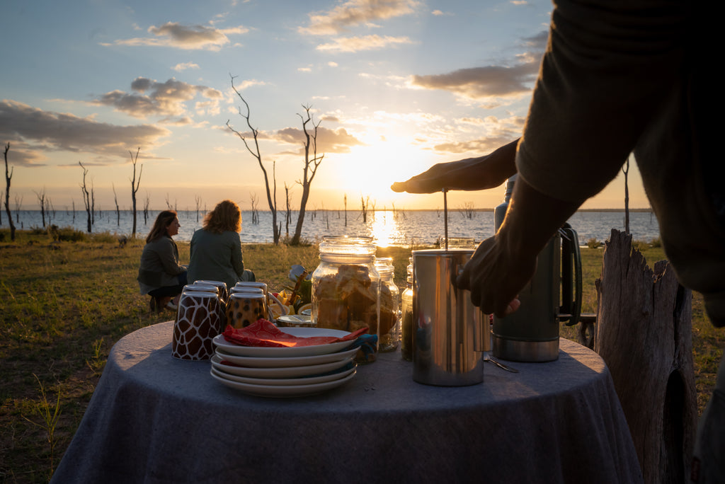 Sundowners and Sunset on Rhino Island