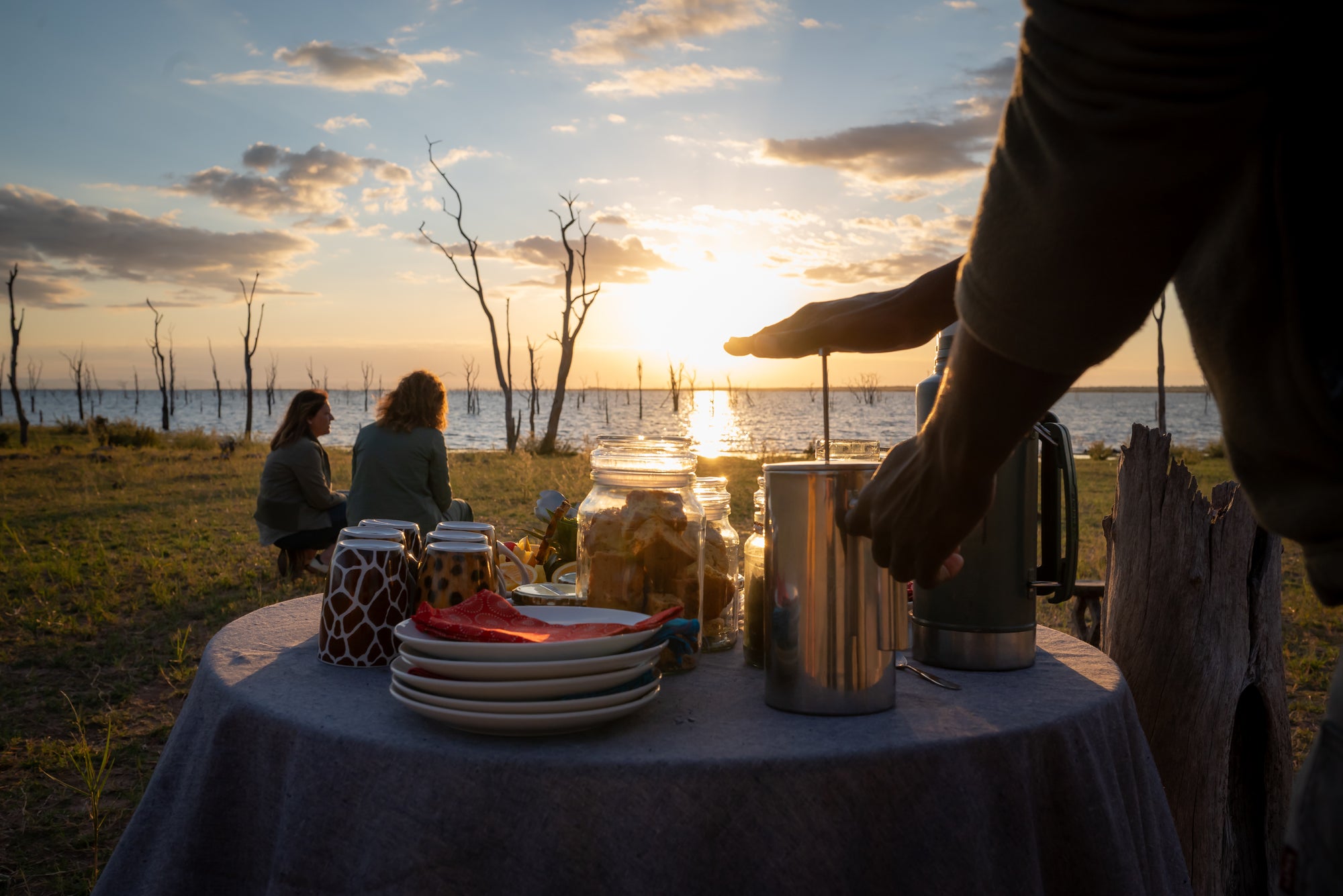 Sundowners and Sunset on Rhino Island