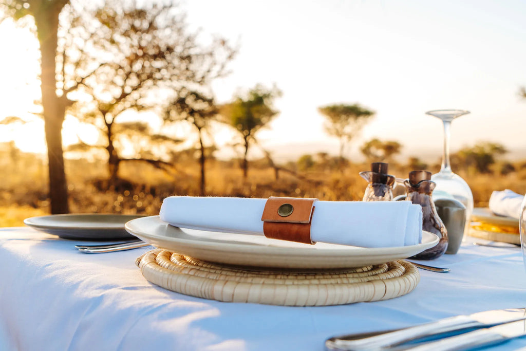 Dining at Awali Serengeti Camp, Central Serengeti, Tanzania.