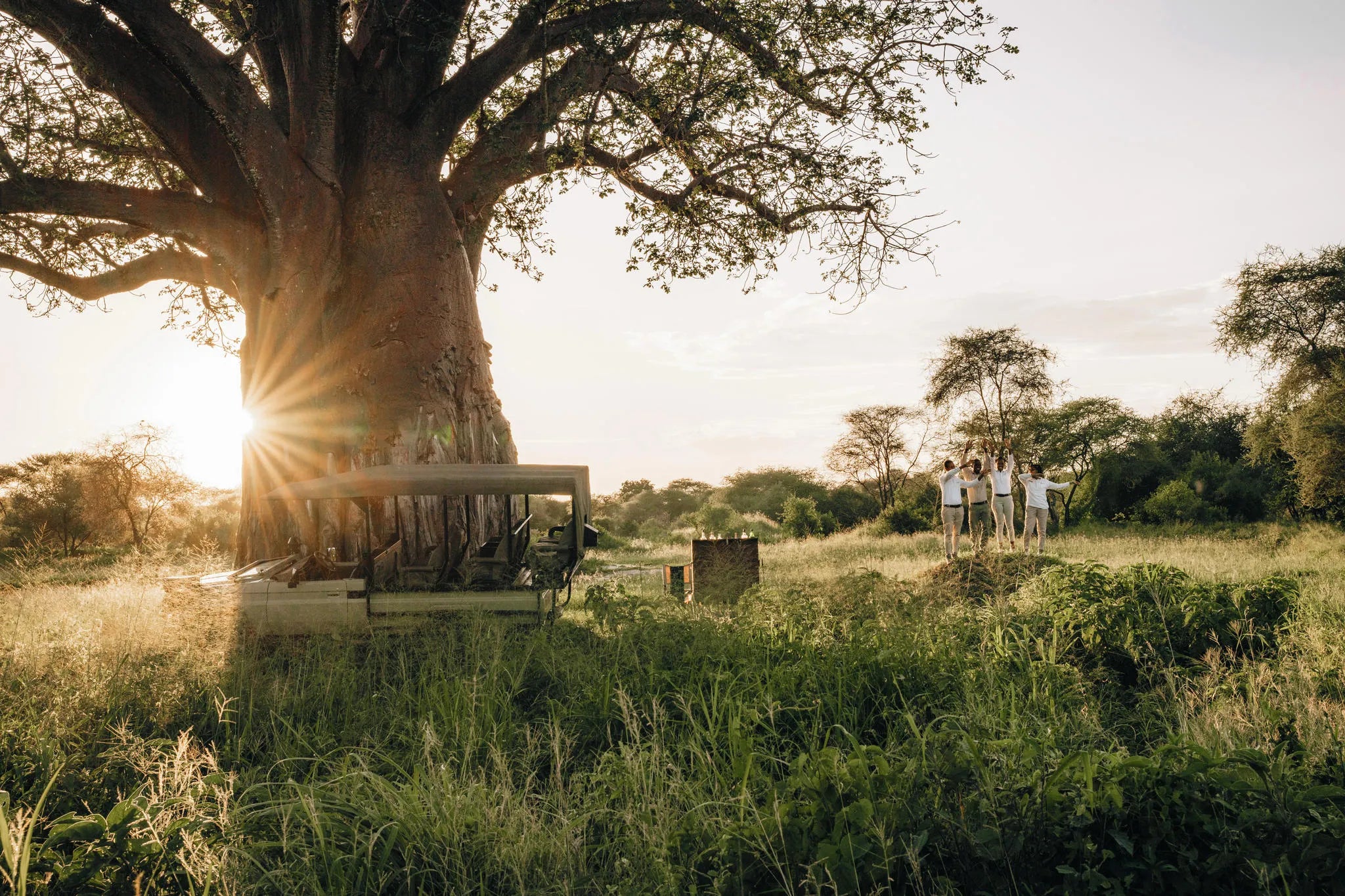 Sundowners on the Sangaiwe Plains