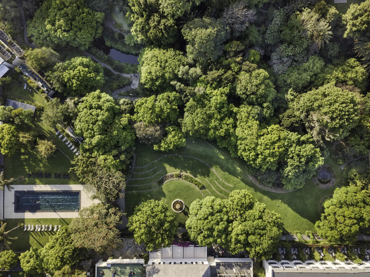 Aerial photo at Vineyard Hotel, Cape Town, South Africa.