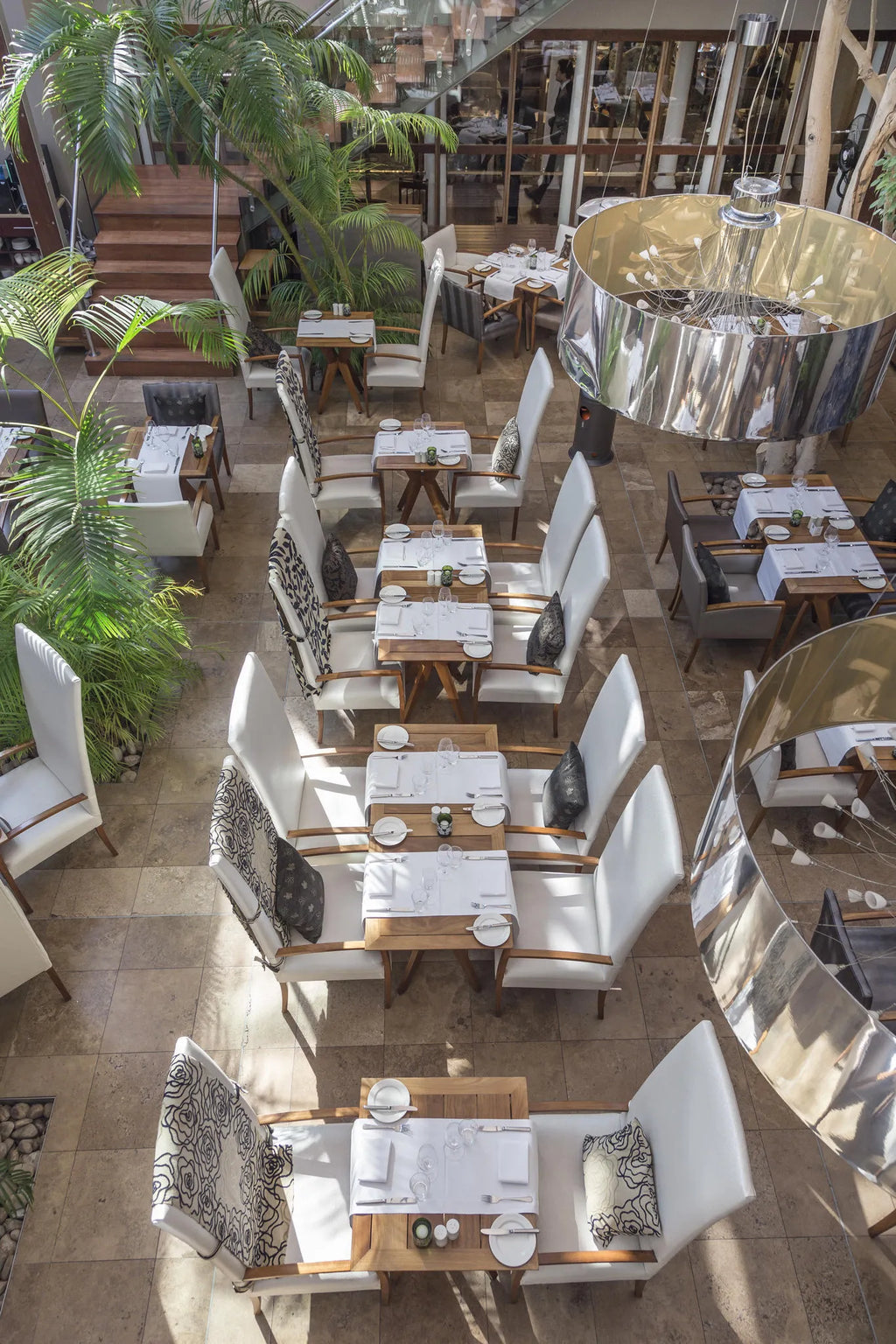 The Square Restaurant at Vineyard Hotel, Cape Town, South Africa.