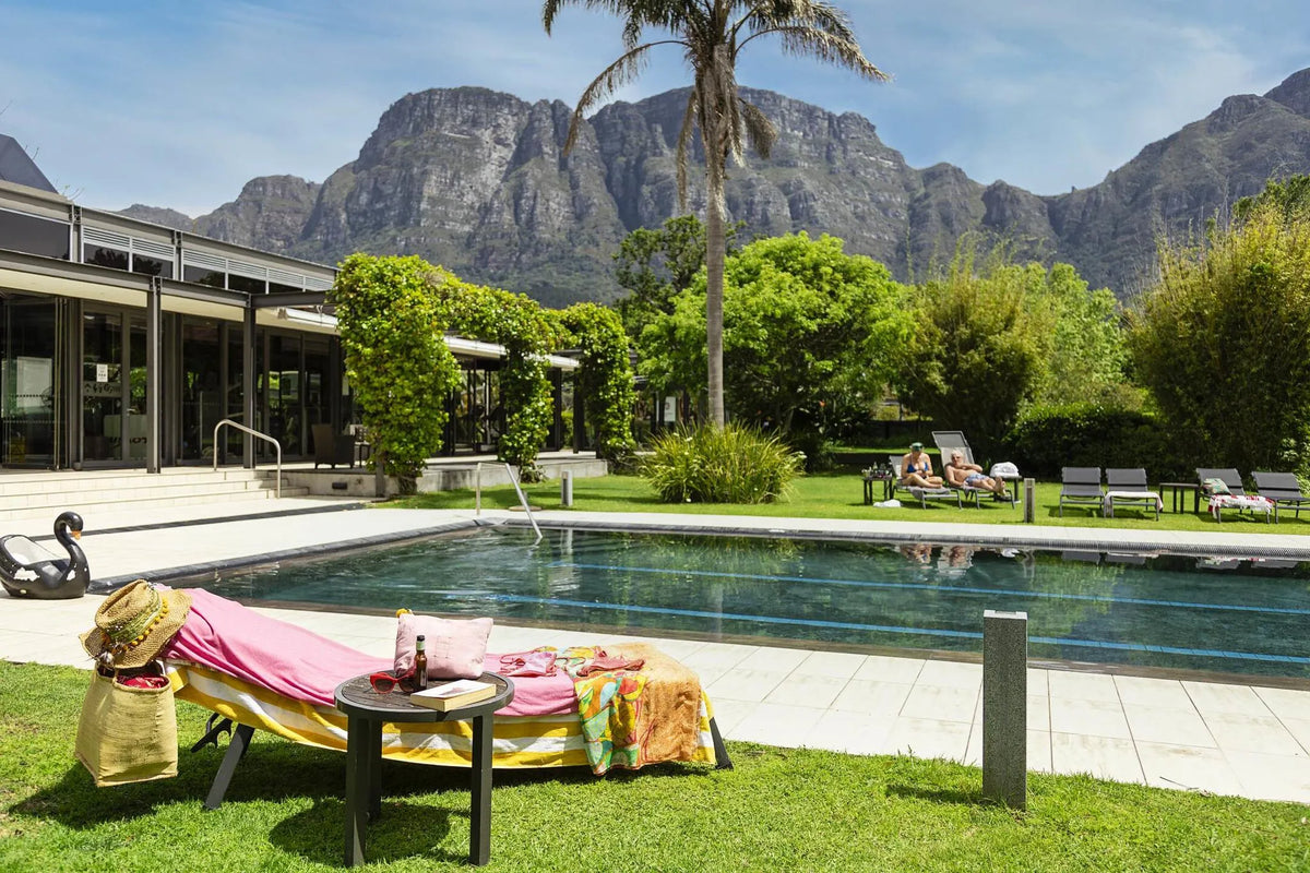Pool at Vineyard Hotel, Cape Town, South Africa.