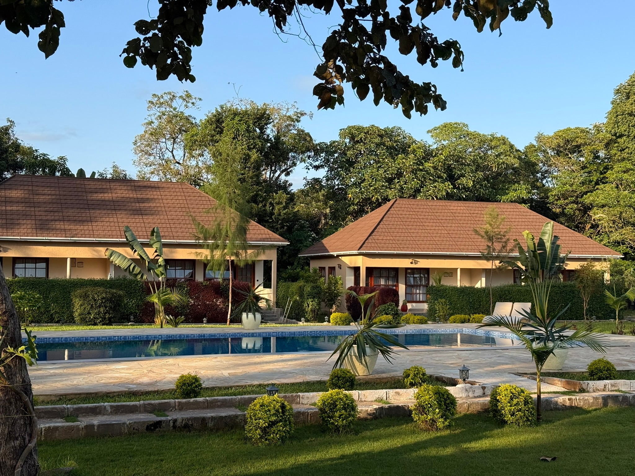 Rooms and pool