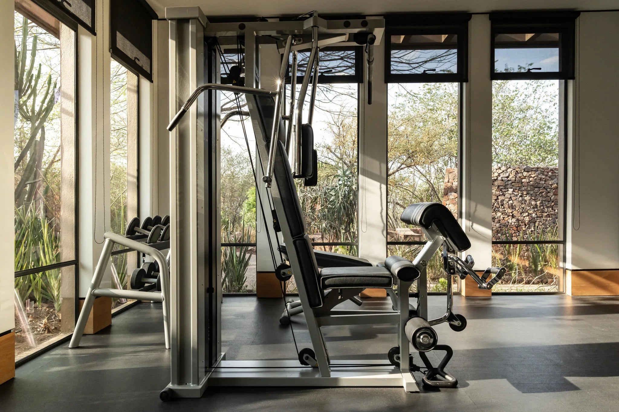 Singita Kilima Fitness Centre at Singita Kilima, Singita Serengeti Grumeti, Tanzania.