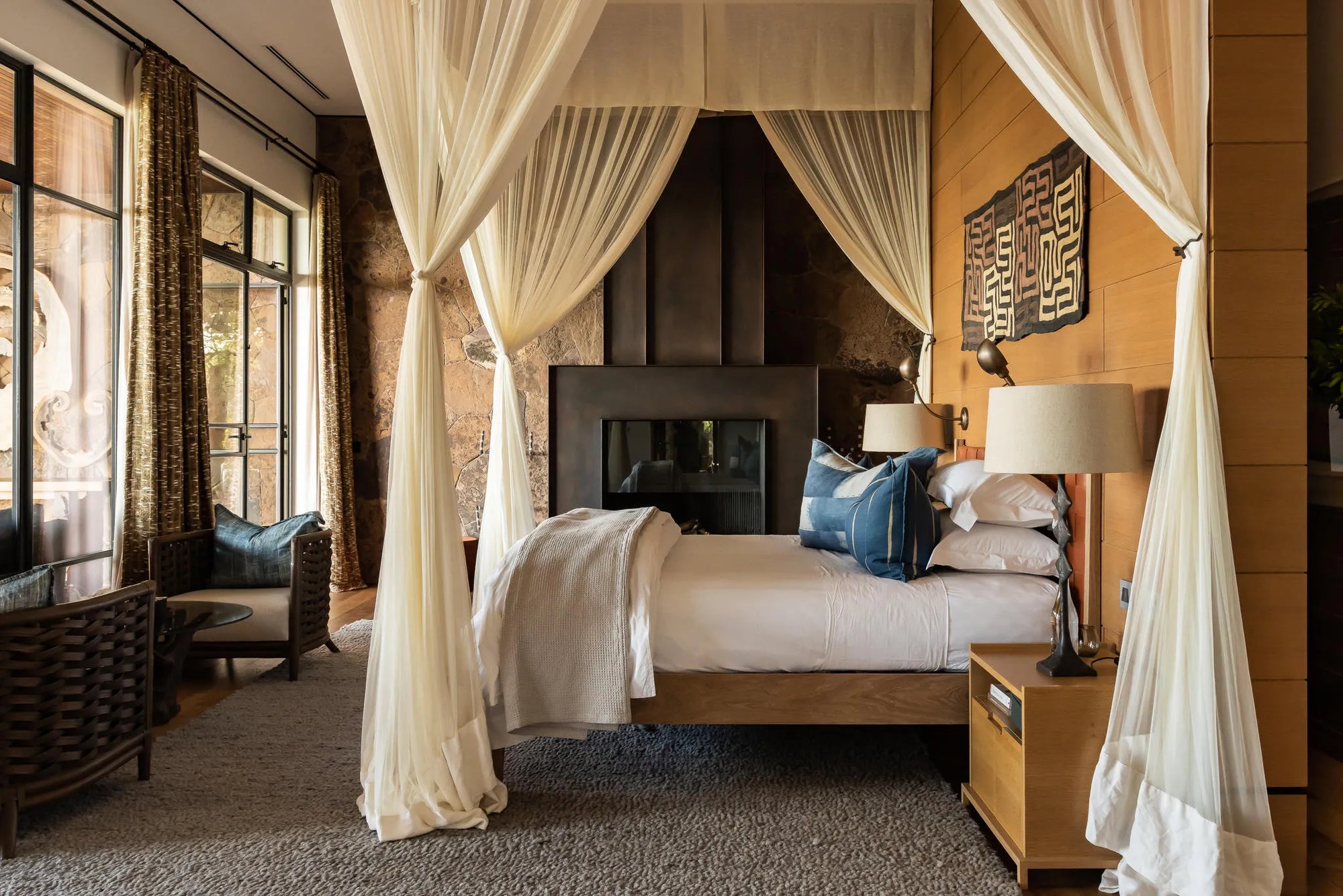 Singita Kilima Bedroom at Singita Kilima, Singita Serengeti Grumeti, Tanzania.
