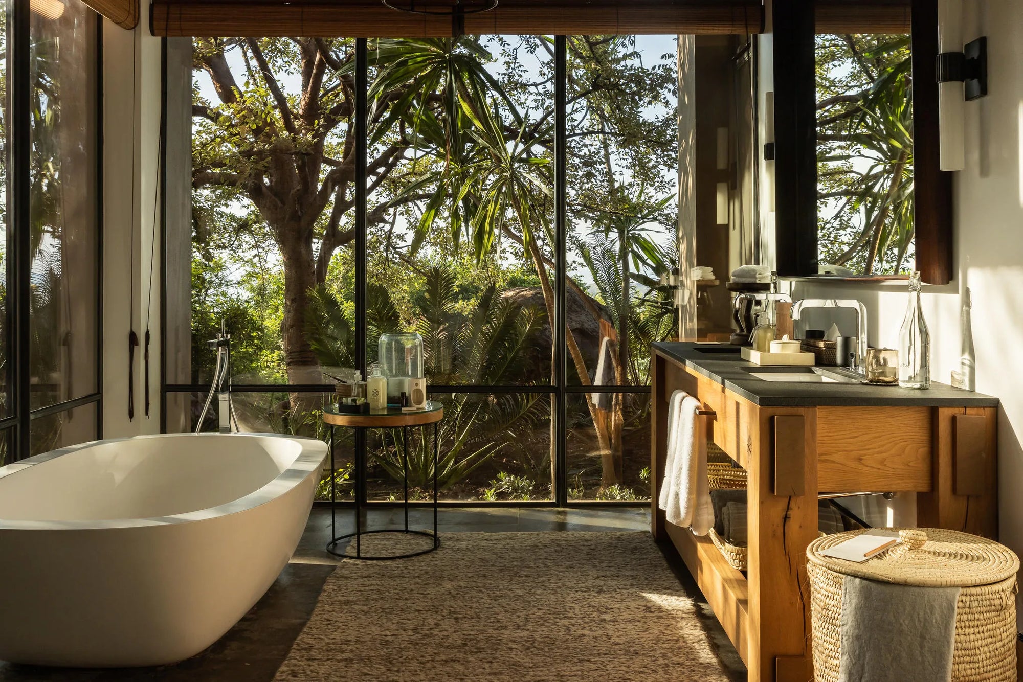 Singita Kilima Bathroom at Singita Kilima, Singita Serengeti Grumeti, Tanzania.