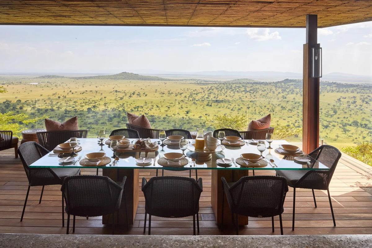 Singita Kilima Dining at Singita Kilima, Singita Serengeti Grumeti, Tanzania.