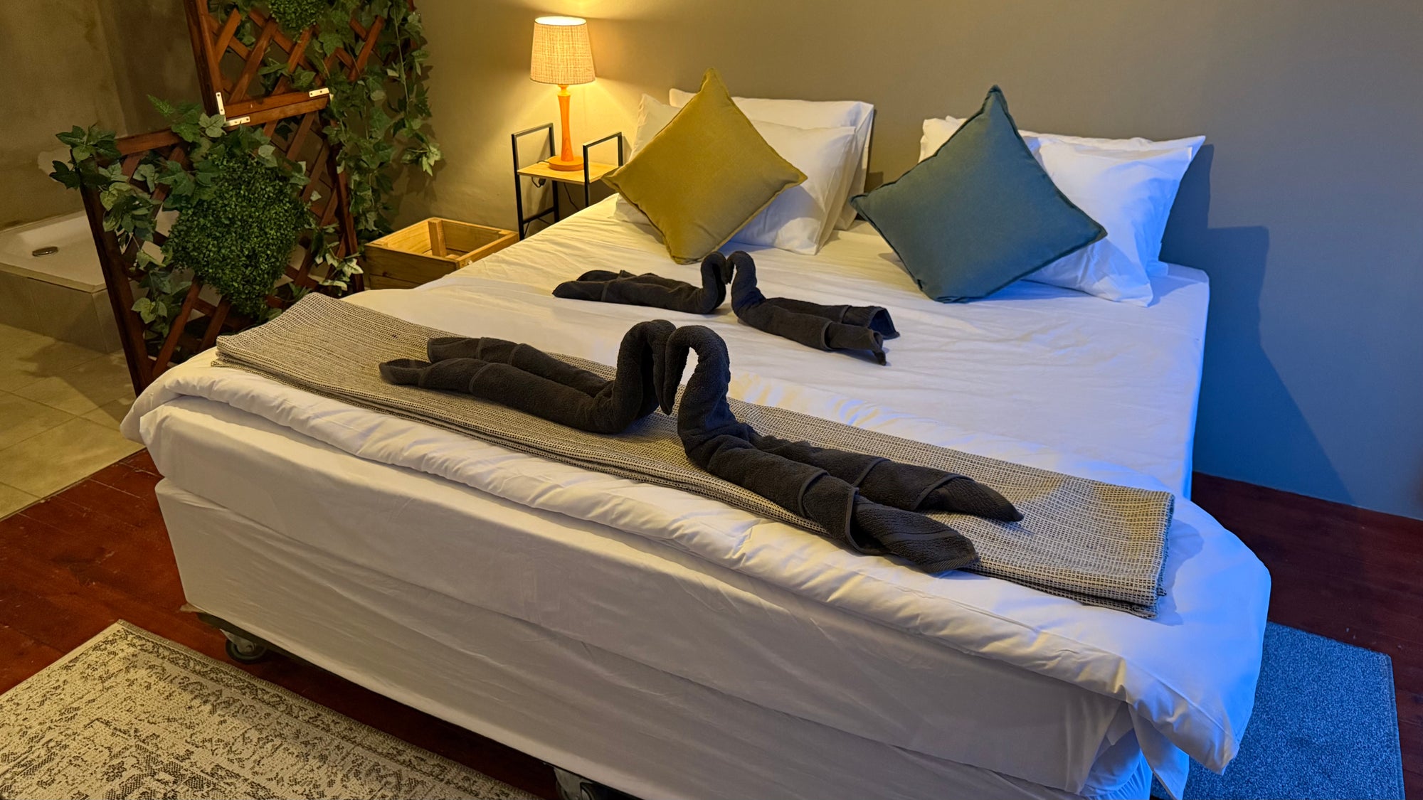King Size Bed with on Suite Bathroom