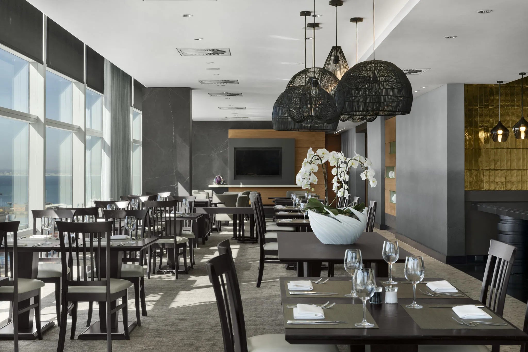 Westin Executive Club lounge at The Westin Cape Town, Cape Town, South Africa.