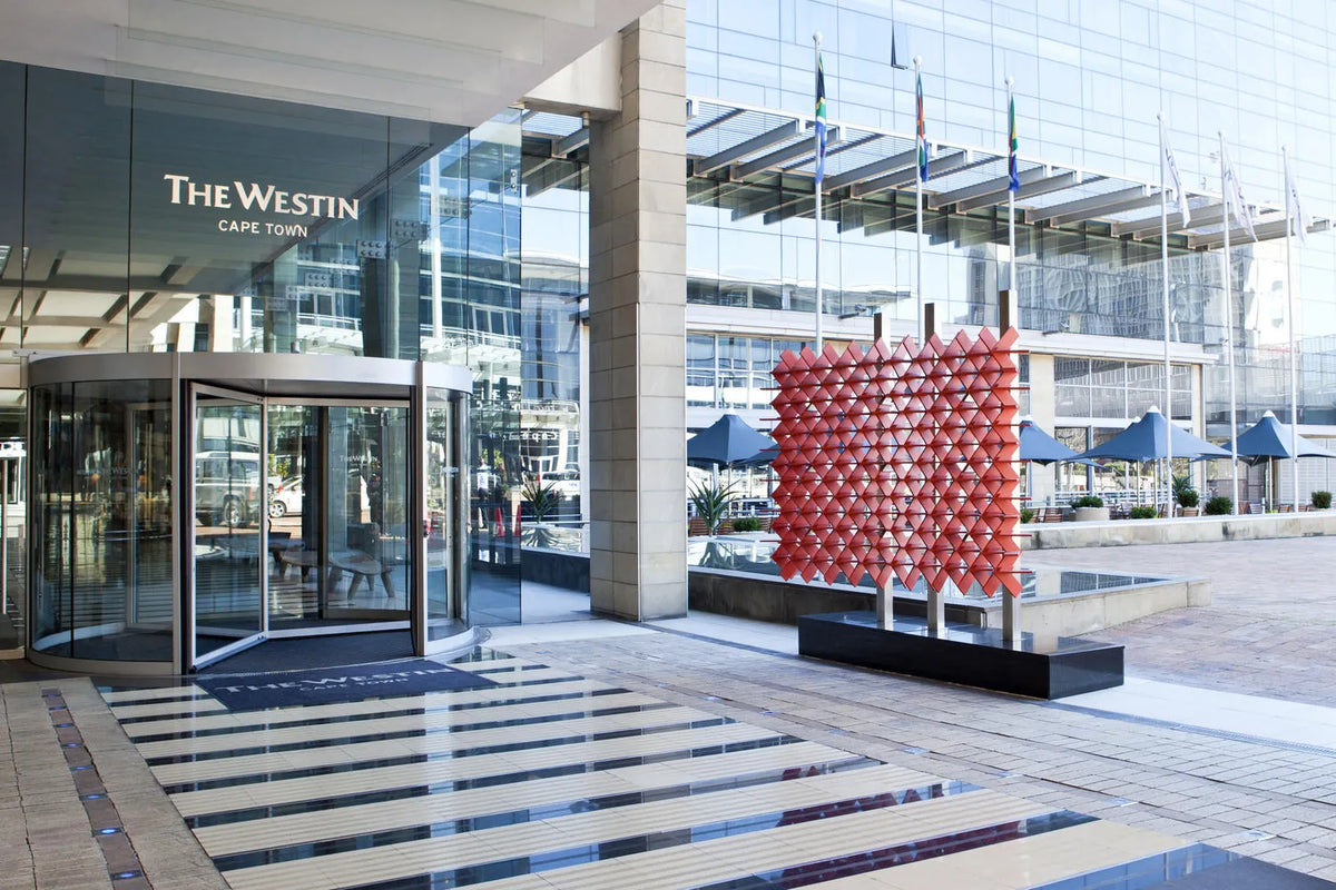 Hotel Entrance at The Westin Cape Town, Cape Town, South Africa.