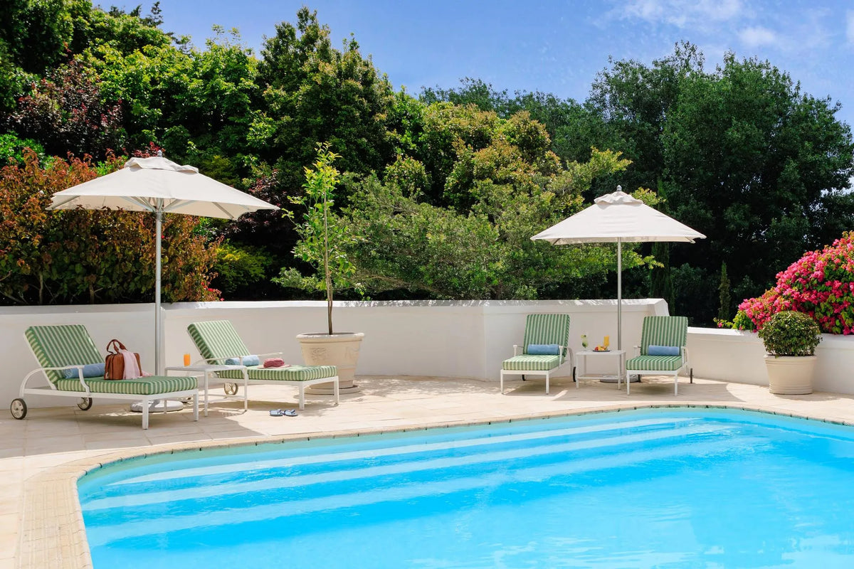 Heated Swimming Pool at The Cellars Hohenort, Cape Town, South Africa.