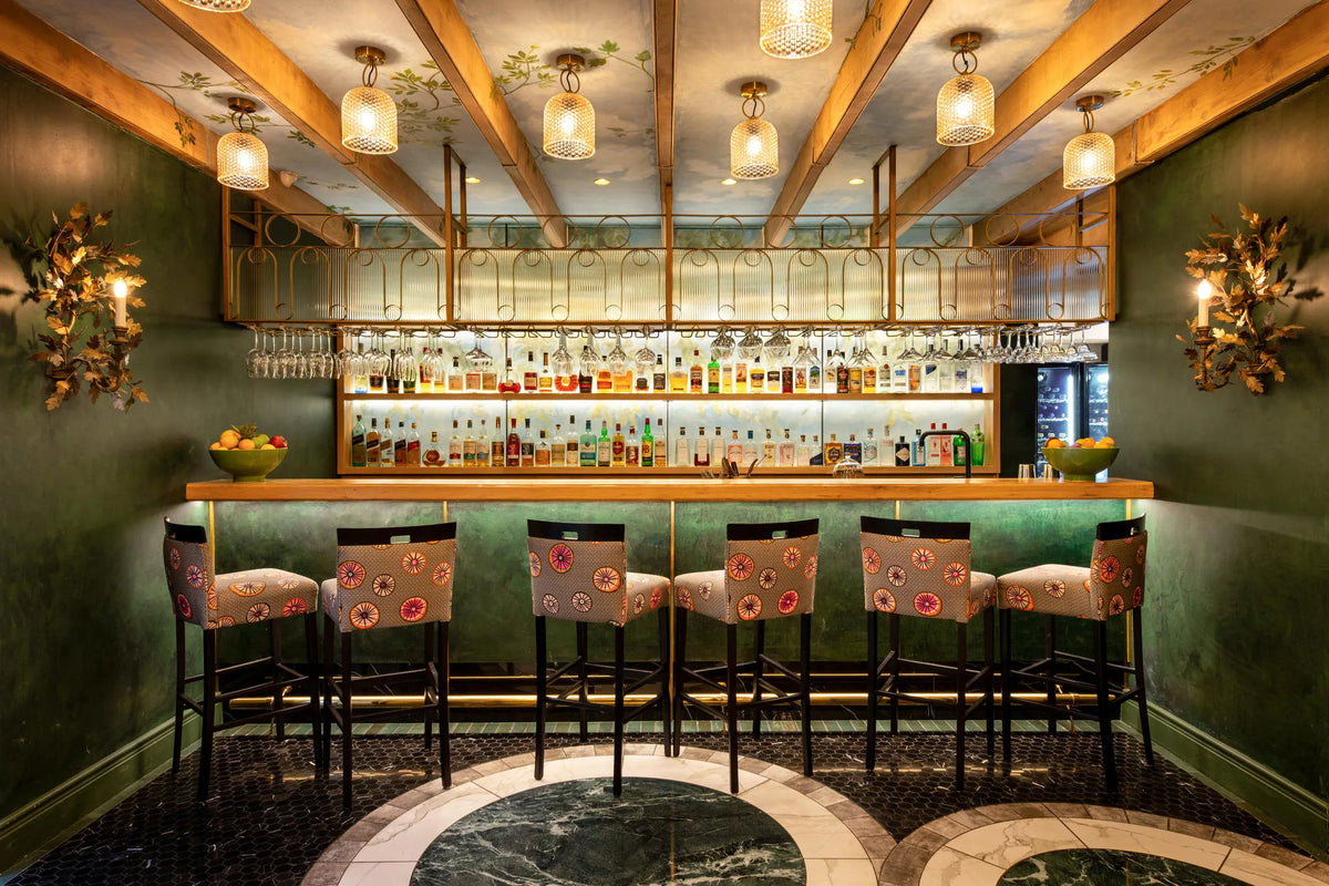 The Conservatory Bar at The Cellars Hohenort, Cape Town, South Africa.