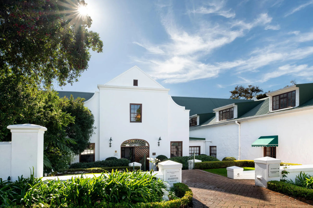 Cellars Building - entrance at The Cellars Hohenort, Cape Town, South Africa.