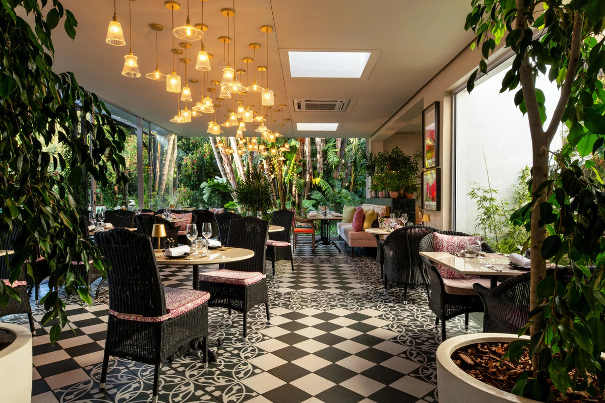 The Conservatory Restaurant at The Cellars Hohenort, Cape Town, South Africa.