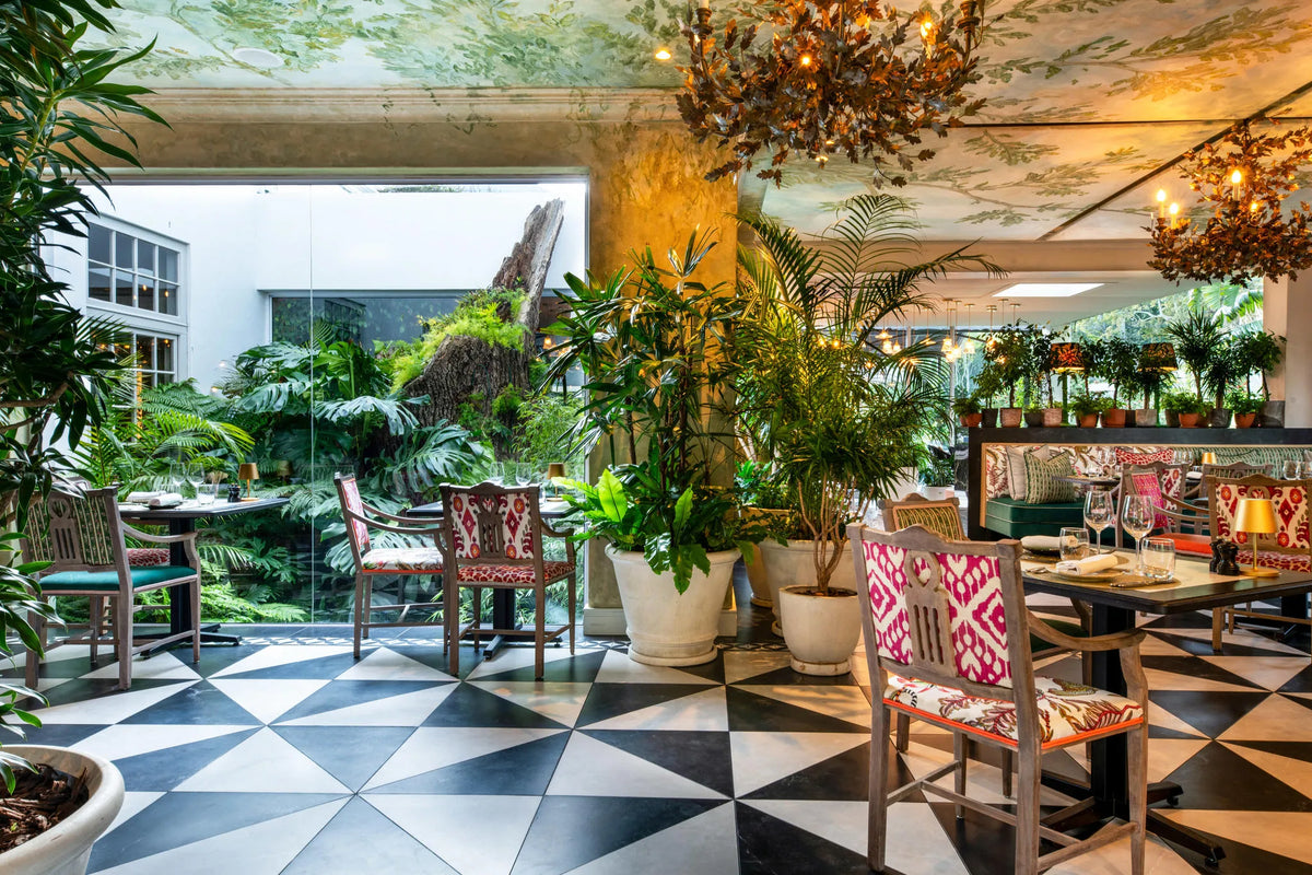 The Conservatory Restaurant at The Cellars Hohenort, Cape Town, South Africa.
