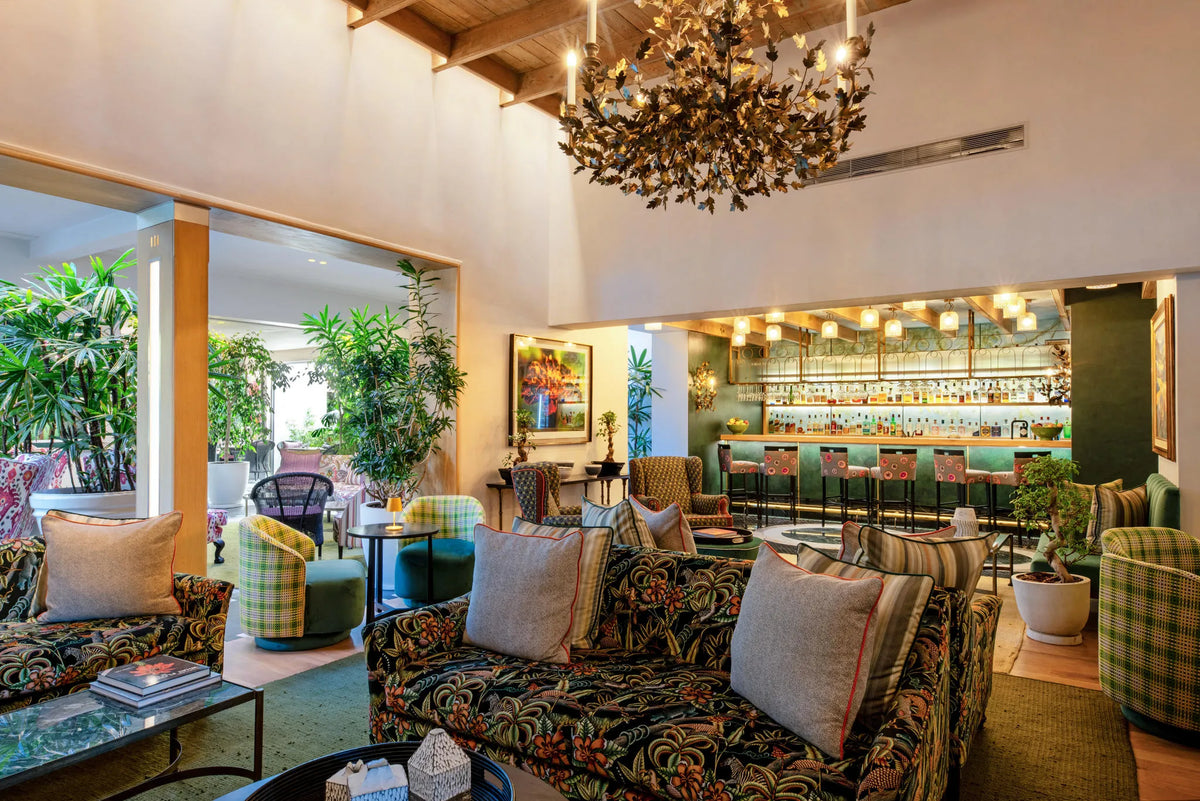 The Conservatory Lounge at The Cellars Hohenort, Cape Town, South Africa.