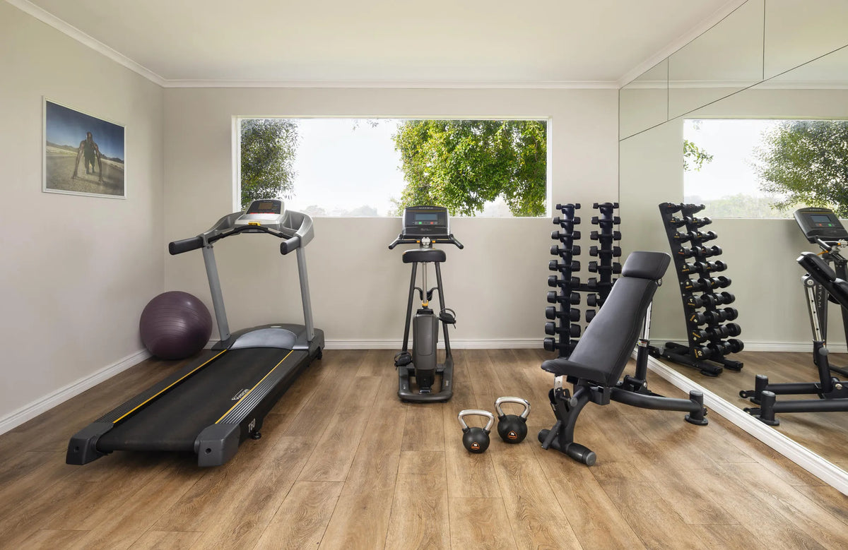 Gym at The Cellars Hohenort, Cape Town, South Africa.