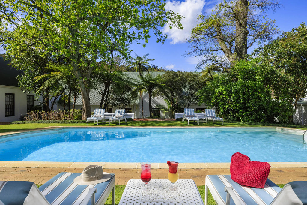 Heated Swimming Pool at The Cellars Hohenort, Cape Town, South Africa.