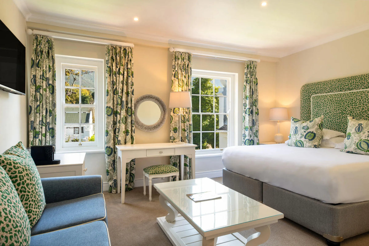 Double Room at The Cellars Hohenort, Cape Town, South Africa.