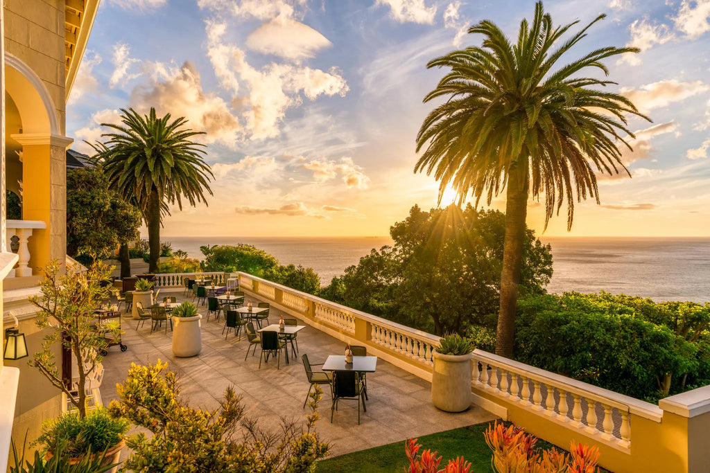 Ellerman House Terrace at Ellerman House, Cape Town, South Africa.