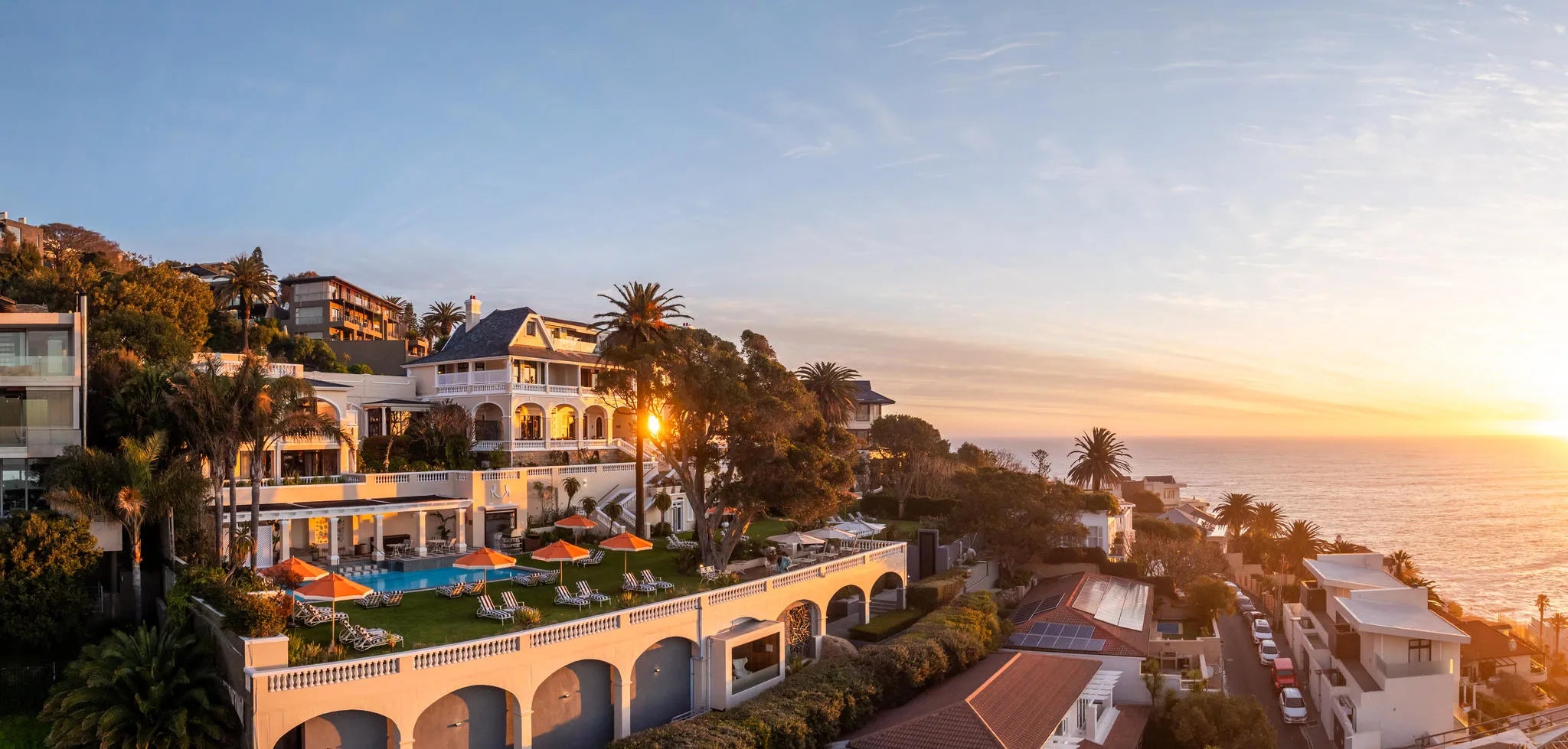 Ellerman House Ariel View at Ellerman House, Cape Town, South Africa.