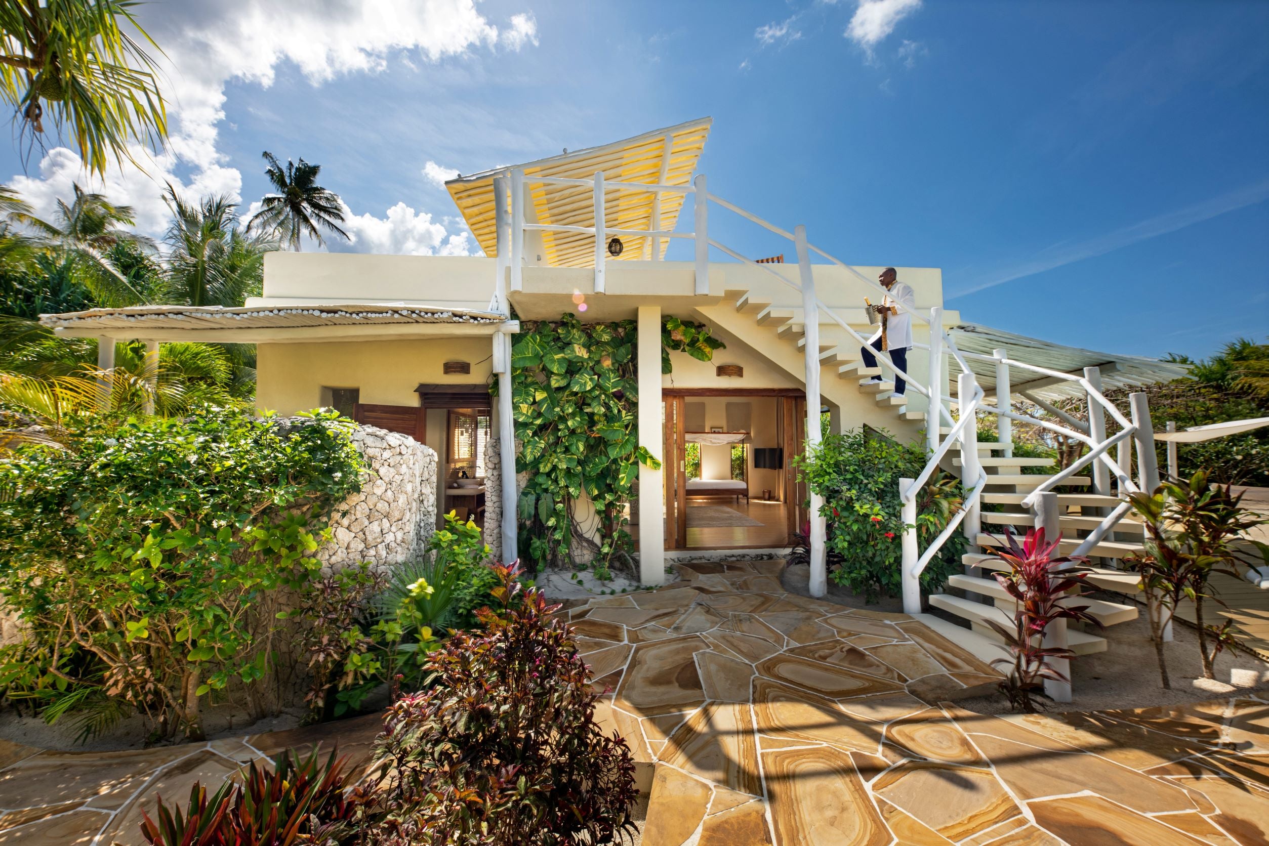 Beachfront one-bedroom villa