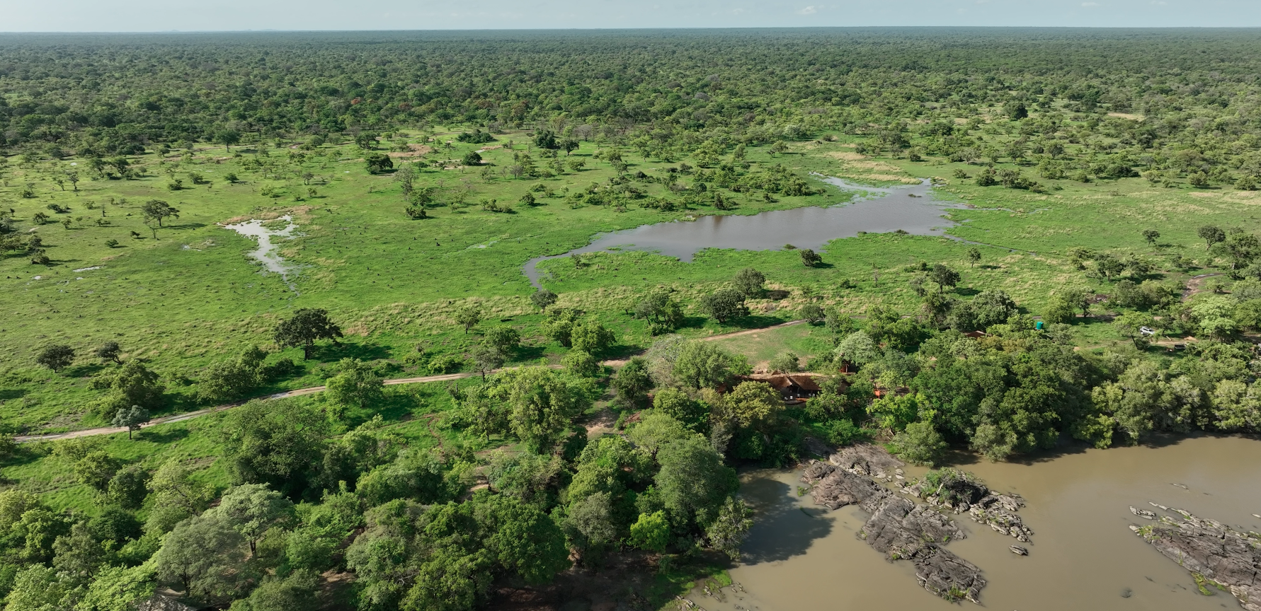 MAWIMBI Bush Camp Aerial