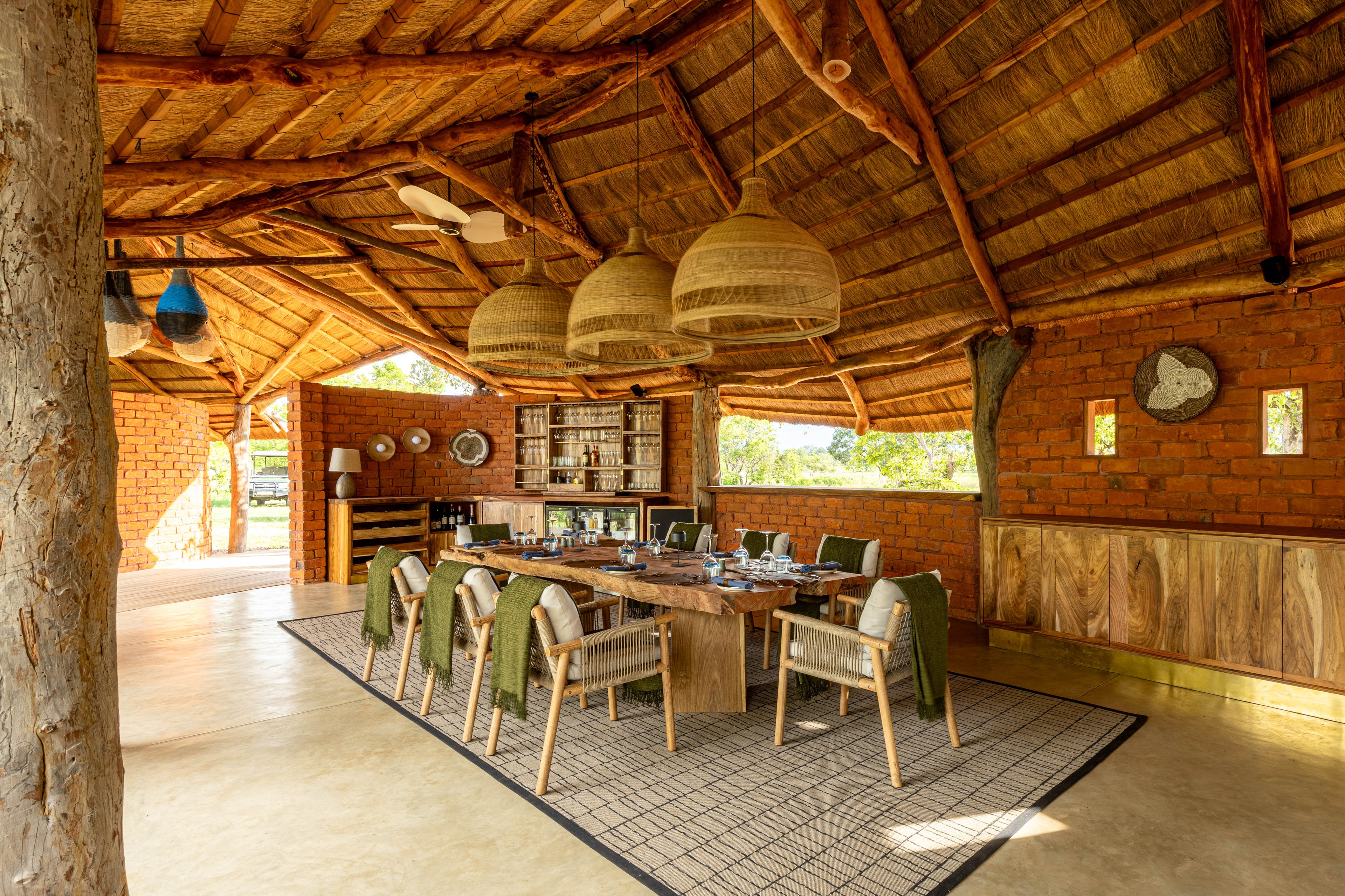 MAWIMBI Bush Camp Dining & Bar area