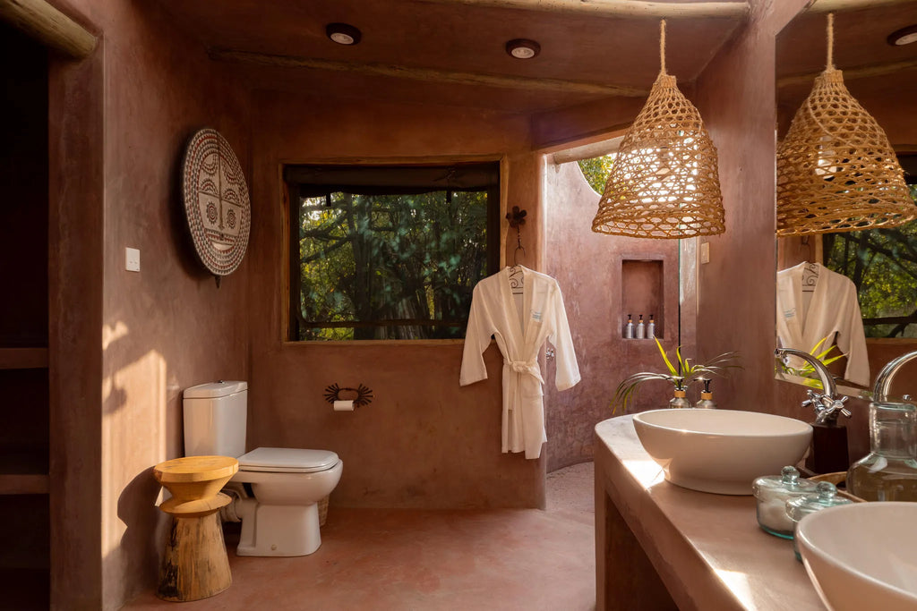 Family Tent Bathroom at Hemingways River Camp Mara, Mara North Conservancy, Kenya.