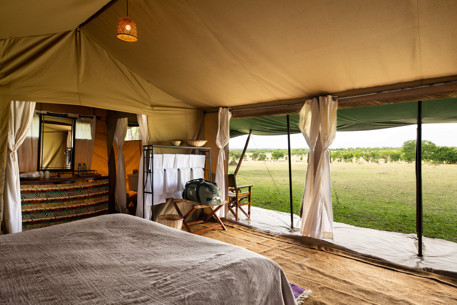 Tent inside