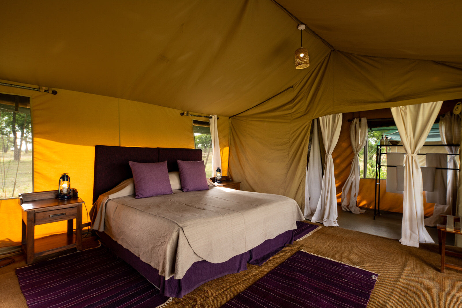 Tent inside