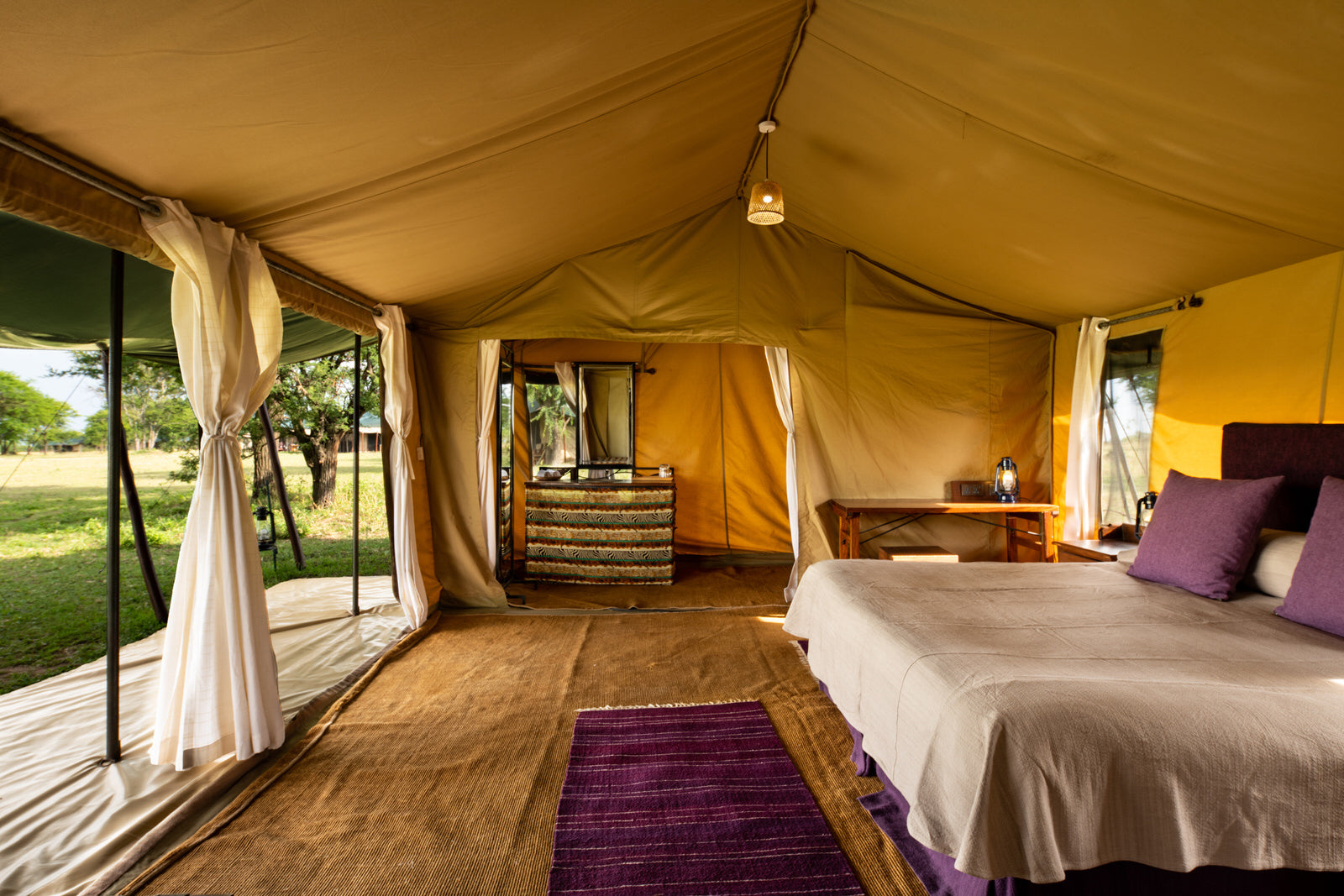 Tent inside
