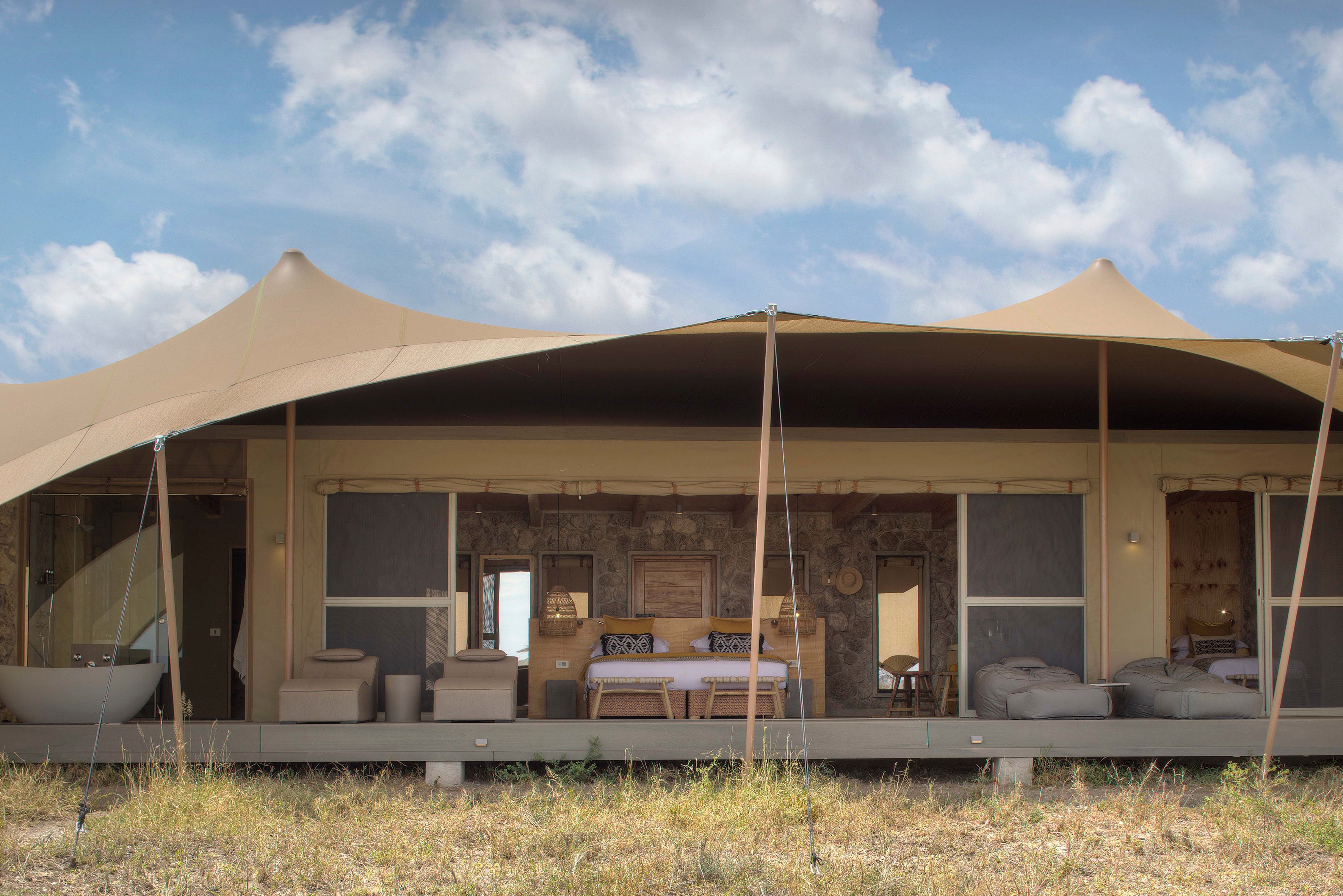 Namiri Plains - Family Tent Exterior